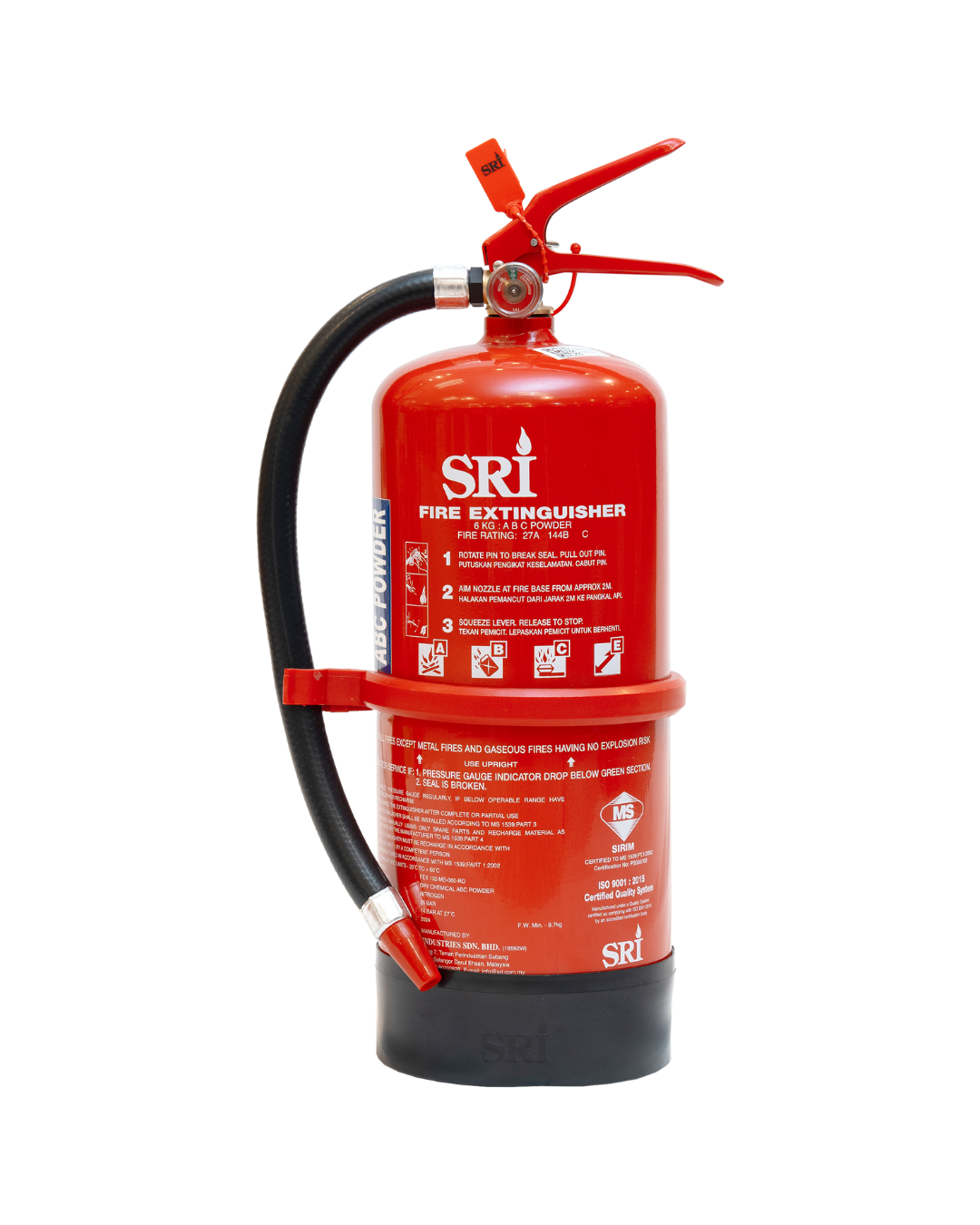 6kg ABC Dry Powder Fire Extinguisher – SRI